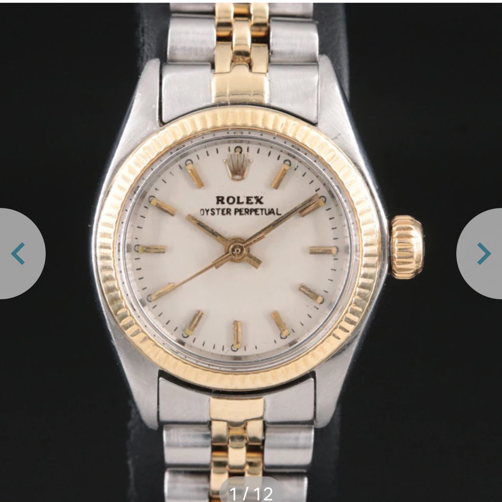Rolex Womens Two Tone Oyster Perpetual Watch 26mm